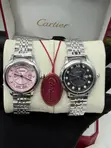Couple Watch Set - Rose Gold Finish - 3