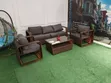 Premium Rattan Outdoor Sofa Set - 3 Seater + 2 Chairs + Table - 1