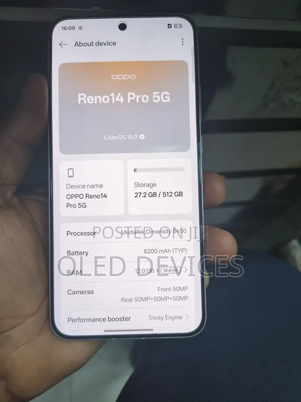 Oppo Reno14 Pro 5G 512GB White - 1