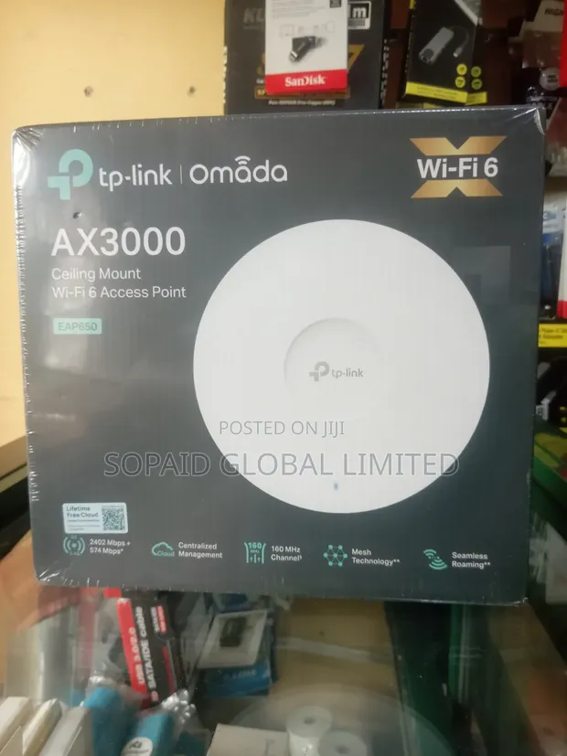 TP-Link Omada EAP650 AX3000 Wi-Fi 6 Access Point - 1