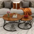 Nesting 2pcs Faux Marble Center Table - 2
