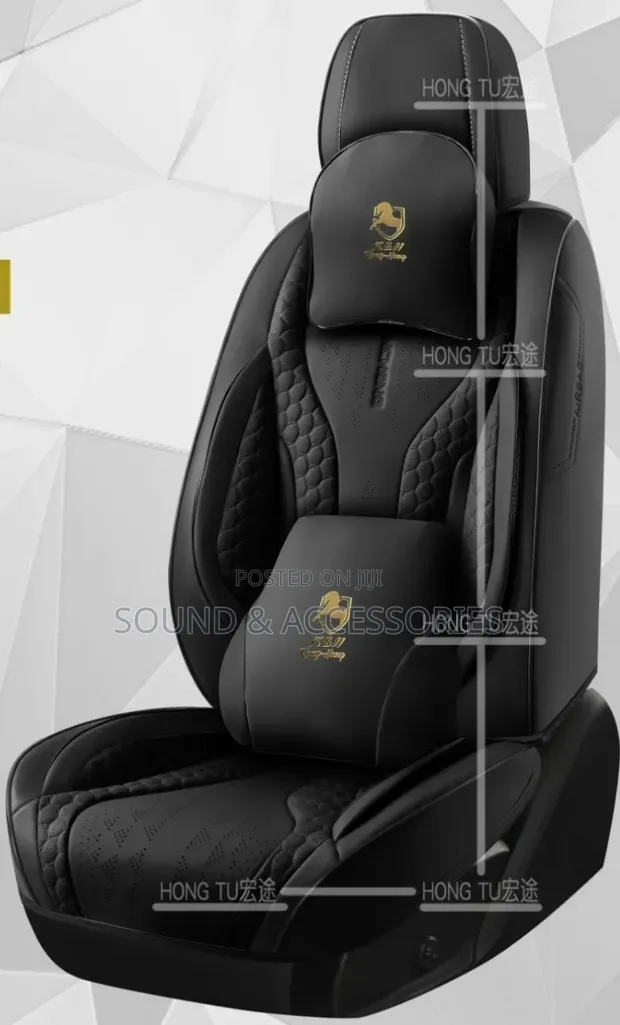 Luxury 11D High-Quality Black Full Cover Universal Seat Covers - 1