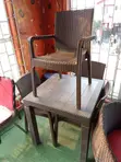 High Quality Plastic Restaurant Chairs & Table for 4 - 1