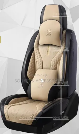 Luxury 11D High-Quality Black & Beige Universal Seat Covers