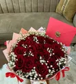Fresh Roses and Baby's Breath - Lagos - 2
