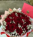 Fresh Roses and Baby's Breath - Lagos - 3