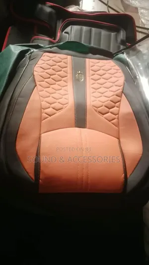 Luxury 11D Full Seat Covers - Black/Orange (Universal)
