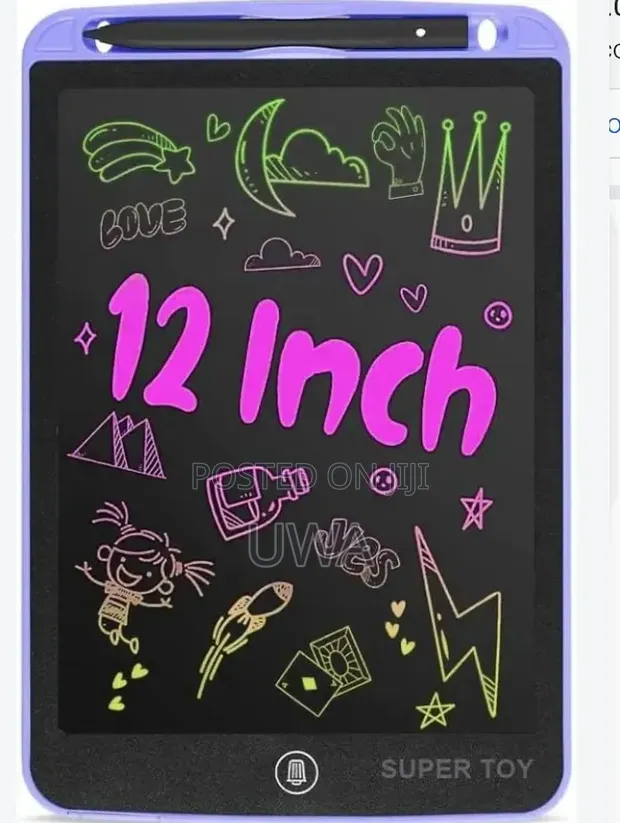 12-Inch Colorful LCD Writing Drawing Tablet for Kids - 1