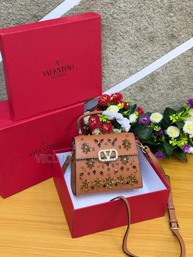 Valentino Luxury Ladies Leather Handbag - 1