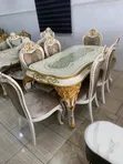 Royal Dining Table da Kujeru 6 - Sabon Abu - 1