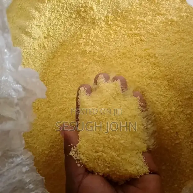 Red Garri - 1 Rubber Custard - 1