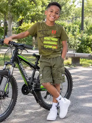Army Colour 2-Piece Short and Top Set