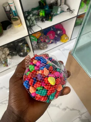 Color Stone, Pebbles & Shells for Aquarium and Multi-Purpose Use