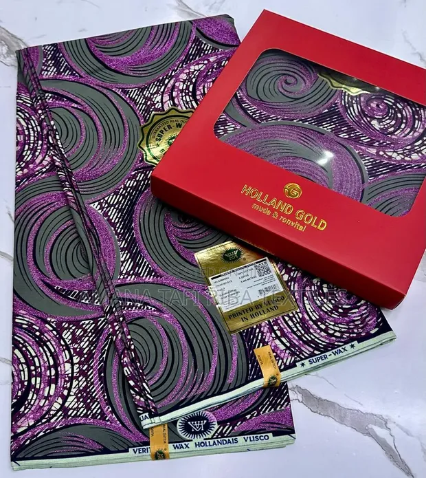 Vlisco Super Glitter Box Package Cotton Fabrics - 1
