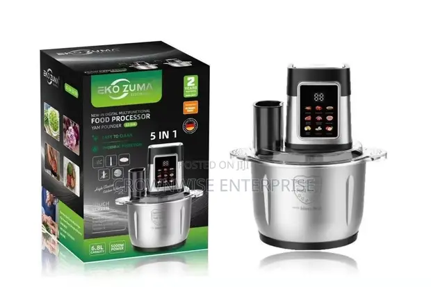 Eko Zuma 6.8L 5-in-1 Multifunctional Food Processor & Yam Pounder - 1