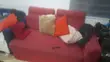 7 Seater L-Shaped Couch - Red Cloth - 2