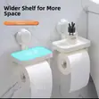 Wurin Zama na Bayan Gida da Shelfe - Fari - 4