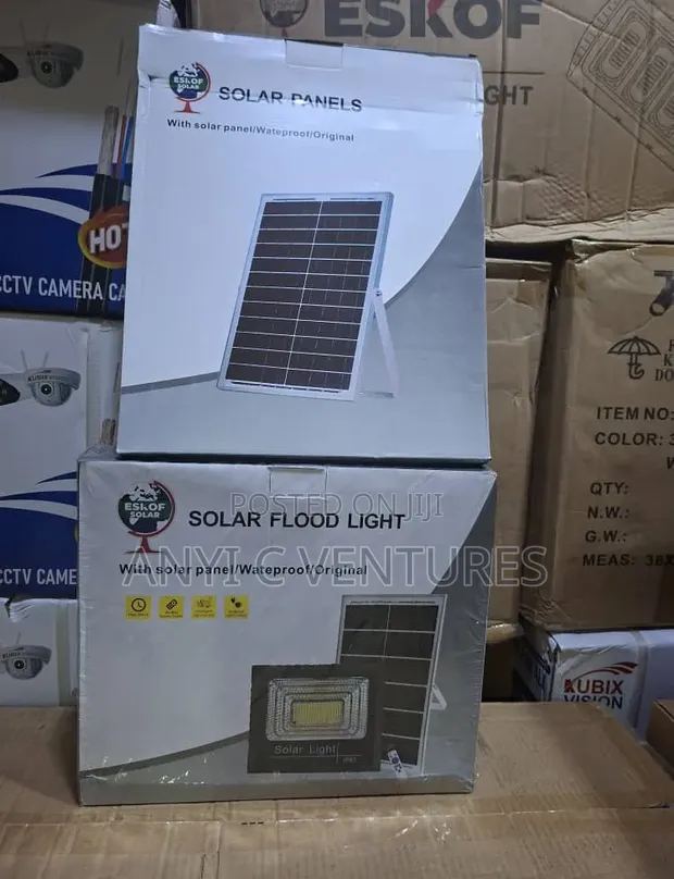 300W LED Solar Flood Light with Panel - 1