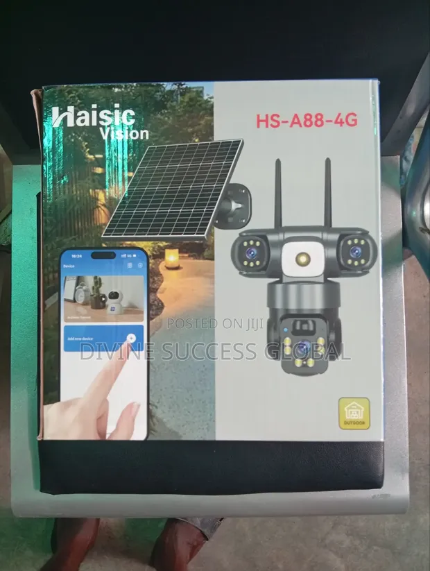 Haisic A88 Triple Lens 4G Intelligent CCTV Camera - 1
