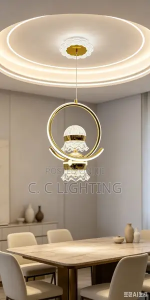 Lampan Crystal Pendant Light Fixture - 1 Hasken Chandelier