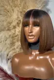 10" Honey Brown SDD Vietnam Bone Straight Hair - 200g - 1