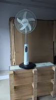 22W AC/DC Rechargeable Solar Fan with Remote - 1