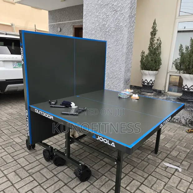Indoor/Outdoor Aluminium Ping Pong Table with Big Tyres - 1