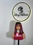 10'' 2/4 Vietnamese Bonestraight Wig with 2/4 Closure - 2