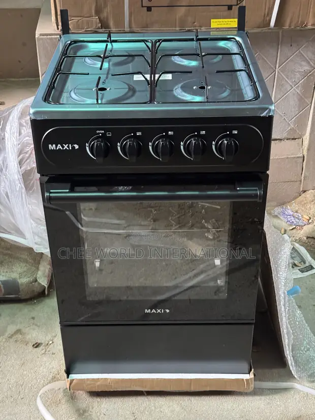 Maxi 50x50 Standing Gas Cooker with Oven - 4 Burners - 1