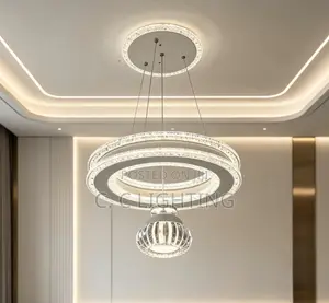 LED Pendant Lamp don Falo/Dakin Cin Abinci - Zinare Zobe Chandelier