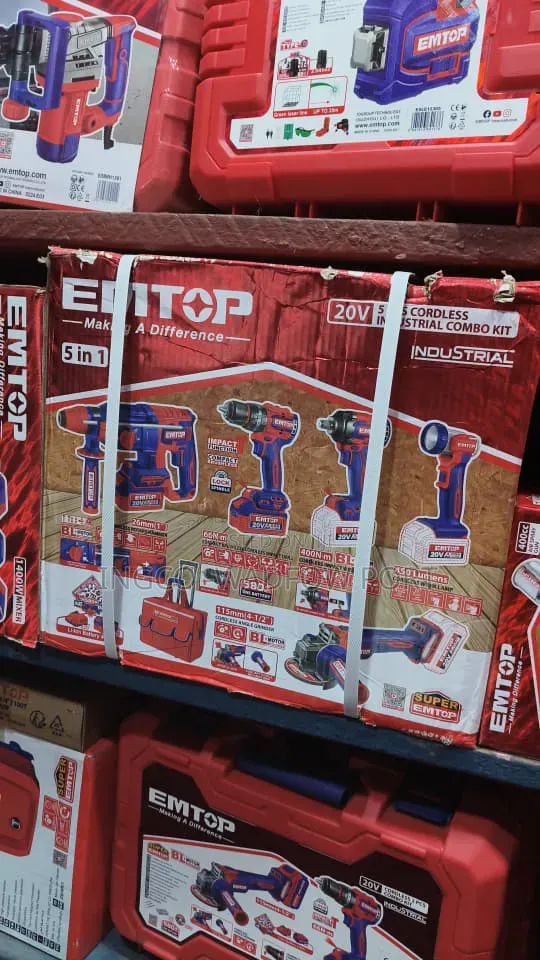 Emtop 5 in 1 Cordless Combo Kit - 1