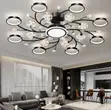 Modern Black Ceiling Chandeliers don Masu Zaman Gine - 2