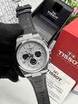 Tissot PRX Chronograph - Silver Dial, Rose Gold Case - 3