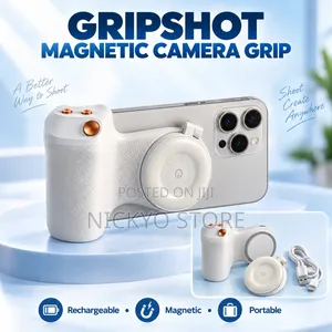 Gripshot Magnetic Camera Grip - White