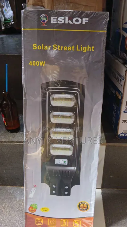 400W Solar Street Light with Motion Detector - 1