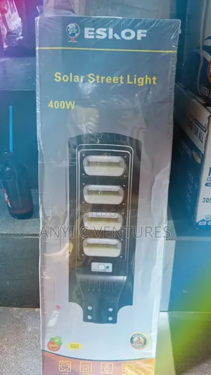 400W Solar Street Light with Motion Detector