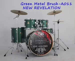 DB Drummer Boss USA Green Metal Brush AO11
