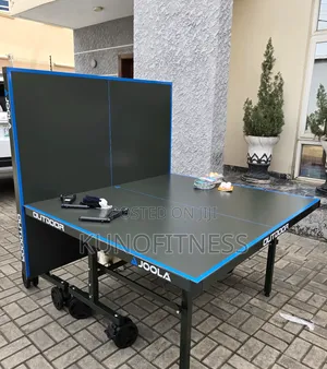 Heavy Duty Foldable Outdoor Table Tennis Table with Big Wheels
