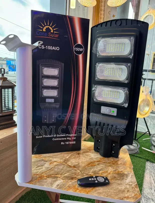 150W Solar Street Light with Motion Detector - 1