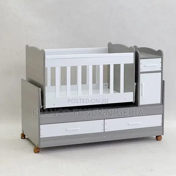 Mothercare 4-in-1 Baby Crib Mai Sauyawa & Wurin Ajiya - 1