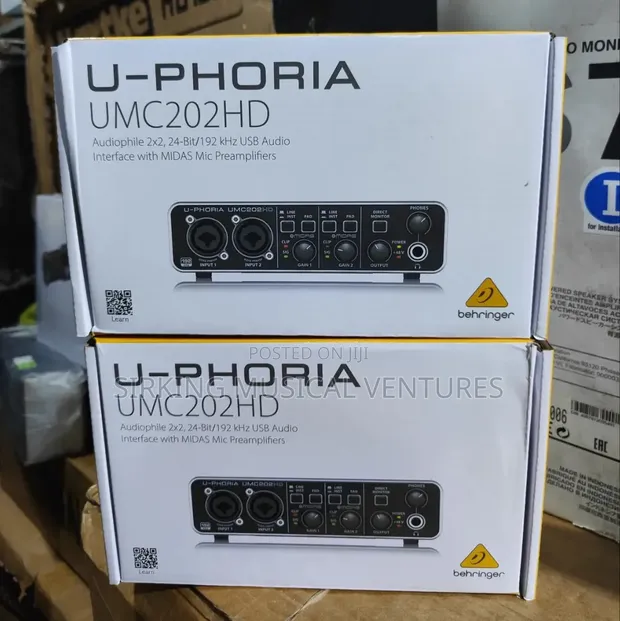 Behringer UMC-202HD USB Audio Interface - 1