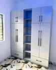 Wall Closet Wardrobe - 8ft Height, 4 Doors, 2 Drawers - 1