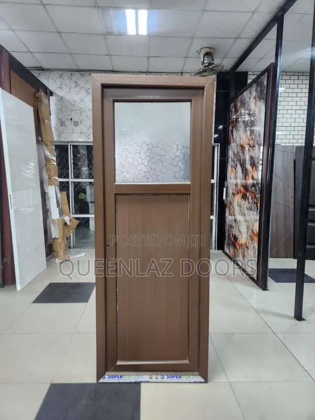 Turkish PVC Toilet Door - Brown - 1