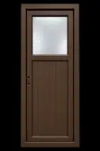 Turkish PVC Toilet Door - Brown - 2