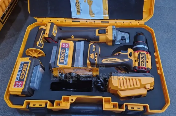 2-in-1 Ingco Battery Grinder and Cutter (Brushless) - 1