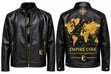Empire Code Premium Leather Jacket - Black - 1
