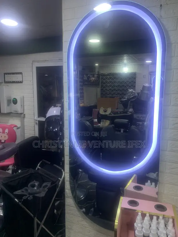 Salon Mirror with TV and LED Light - 1