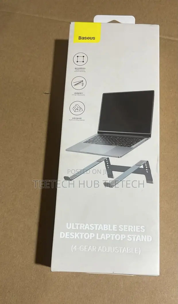 Baseus Ultrastable Series Adjustable Laptop Stand (White) - 1