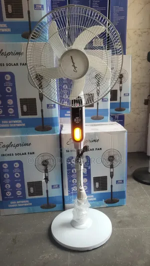 Eagle Prime Rechargeable Solar Fan with Light