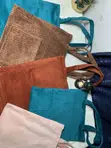 Corduroy Tote Bag - Turquoise - 2